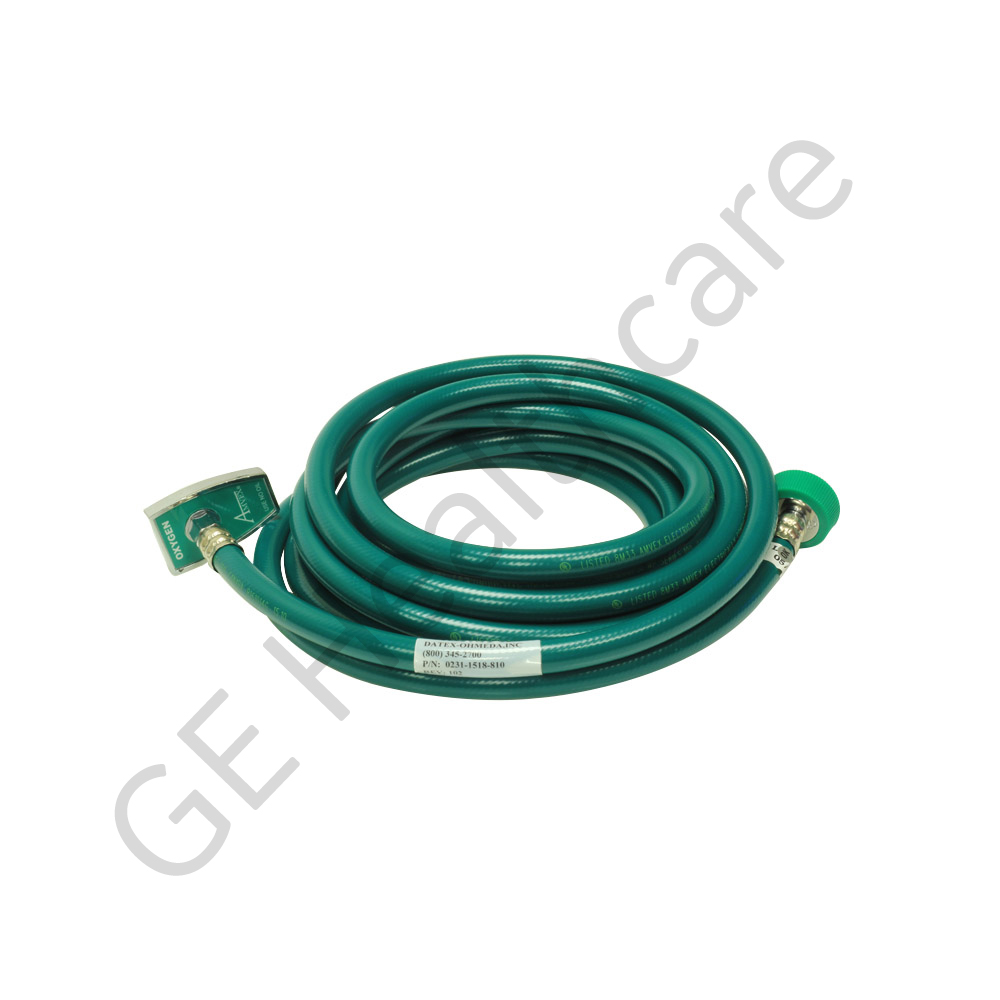 Hose/Assembly O2 Green 15ft BCG NCG M/DISS Hit N-G Hose/Assembly O2 Green 15ft BCG NCG M/DISS Hit N-G