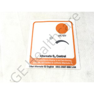 Label Alternate O2 English, Mechanical Label Alternate O2 English, Mechanical