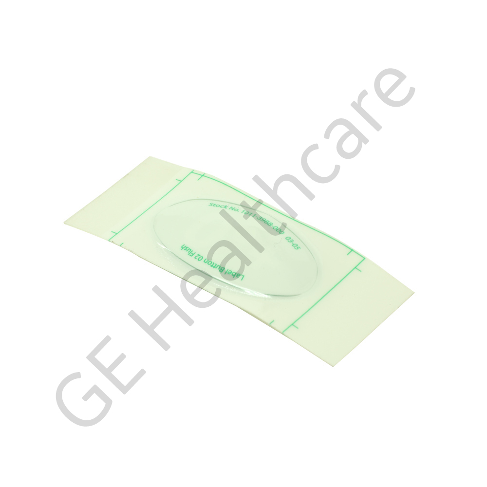 Label - Button Oxygen Flush - Able O₂ + Green Label - Button Oxygen Flush - Able O₂ + Green