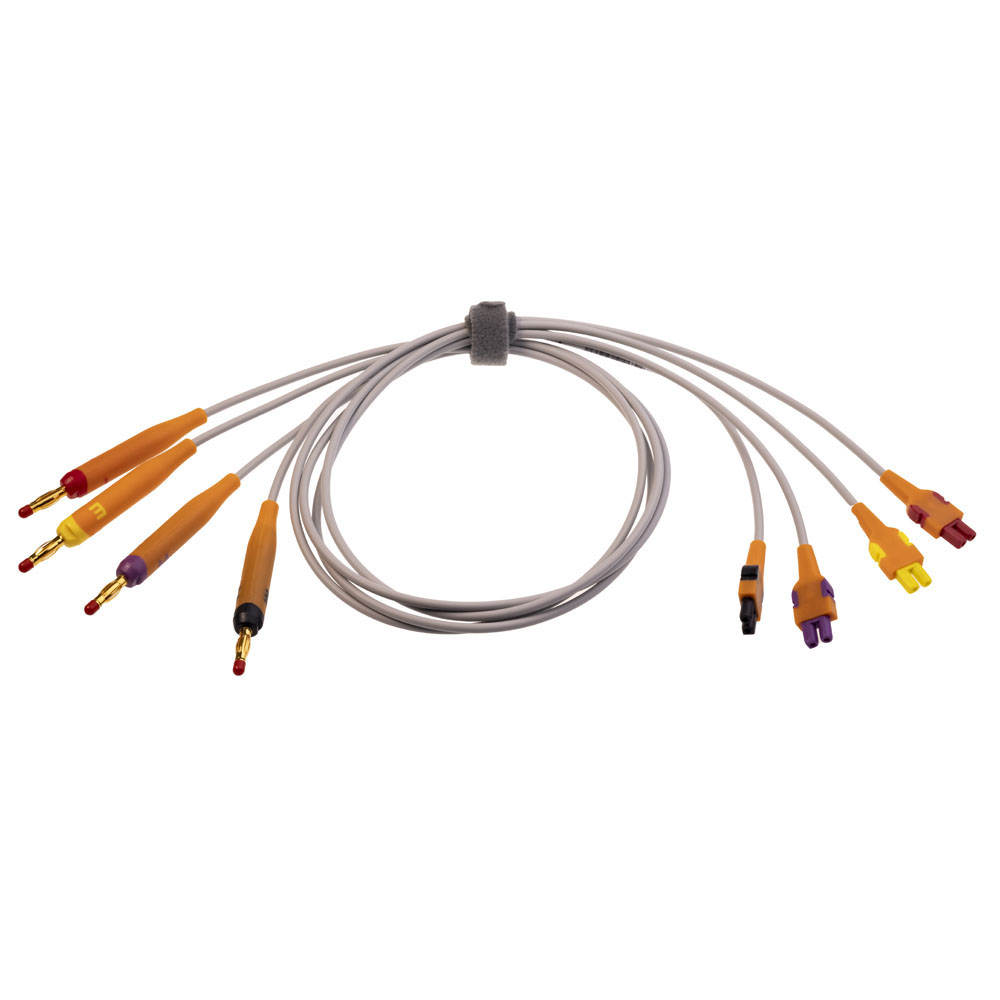 ECG Leadwire Set, Gold-plated, Add-on, Banana, AHA-HEIM, 1/pack ECG Leadwire Set, Gold-plated, Add-on, Banana, AHA-HEIM, 1/pack