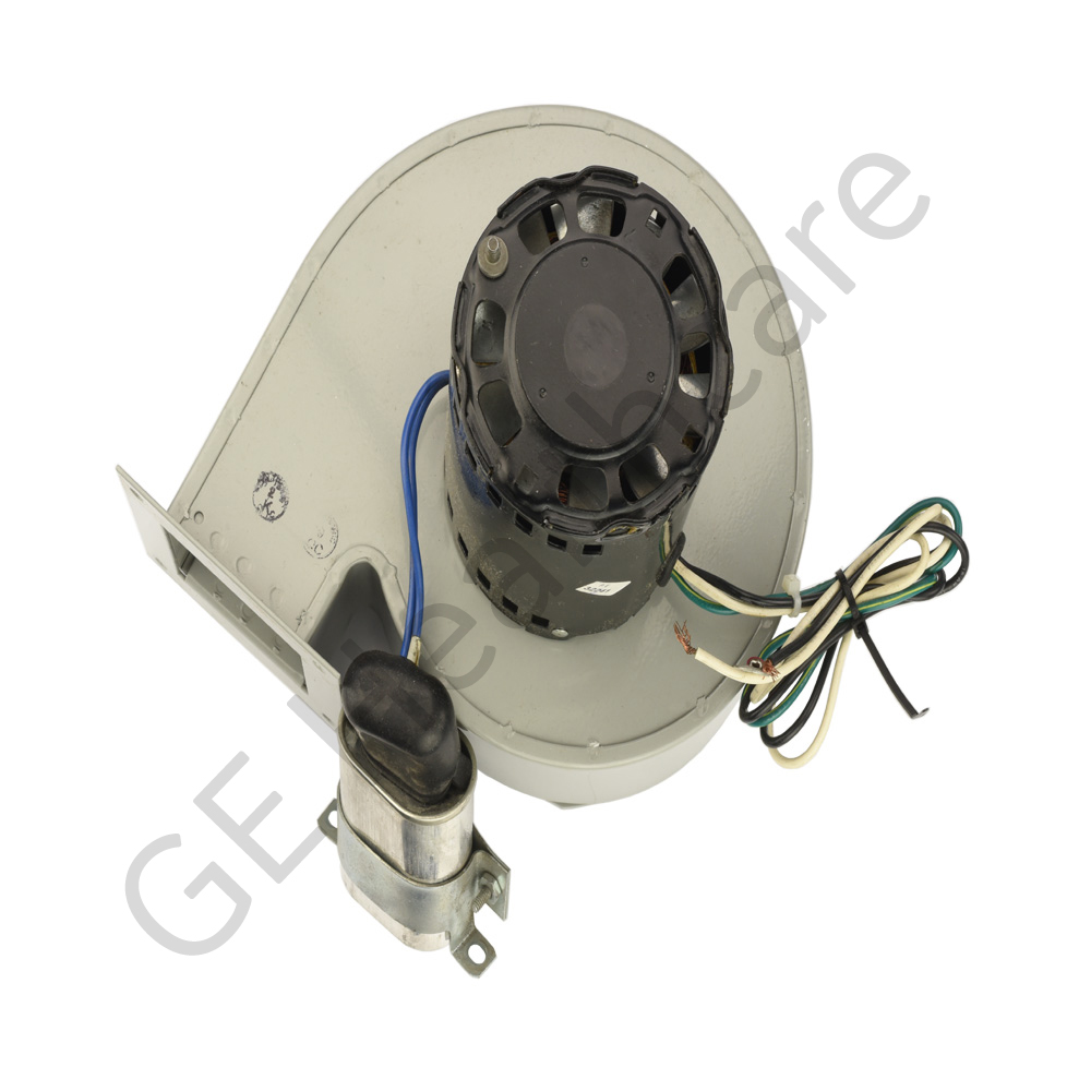 Small Blower with Mounting Bracket and Capacitor Assembly Small Blower with Mounting Bracket and Capacitor Assembly