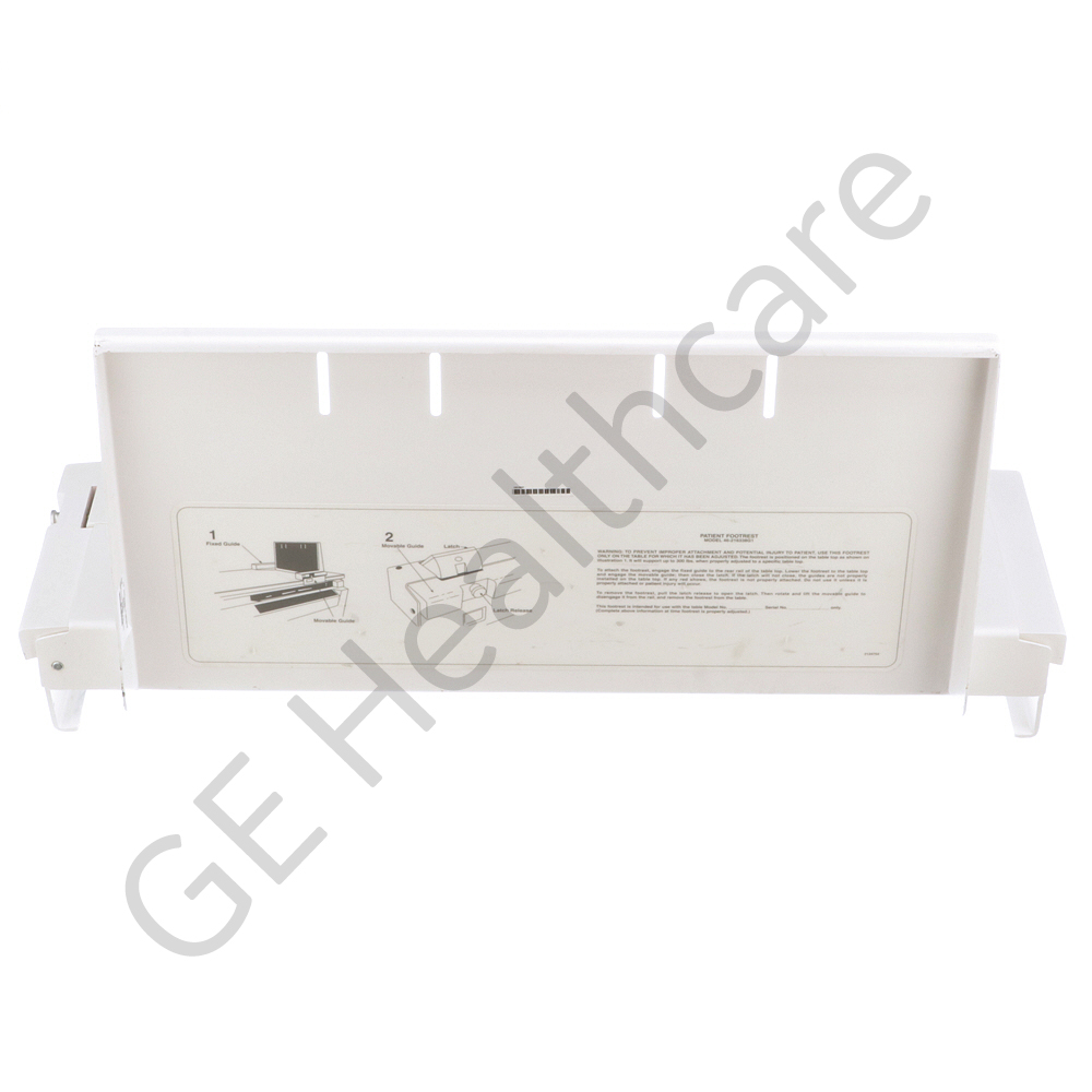 R F TABLE FOOTREST FOOTREST W/ RATING PLATE APPLIED AFTER MOUNTING AND TESTING R F TABLE FOOTREST FOOTREST W/ RATING PLATE APPLIED AFTER MOUNTING AND TESTING