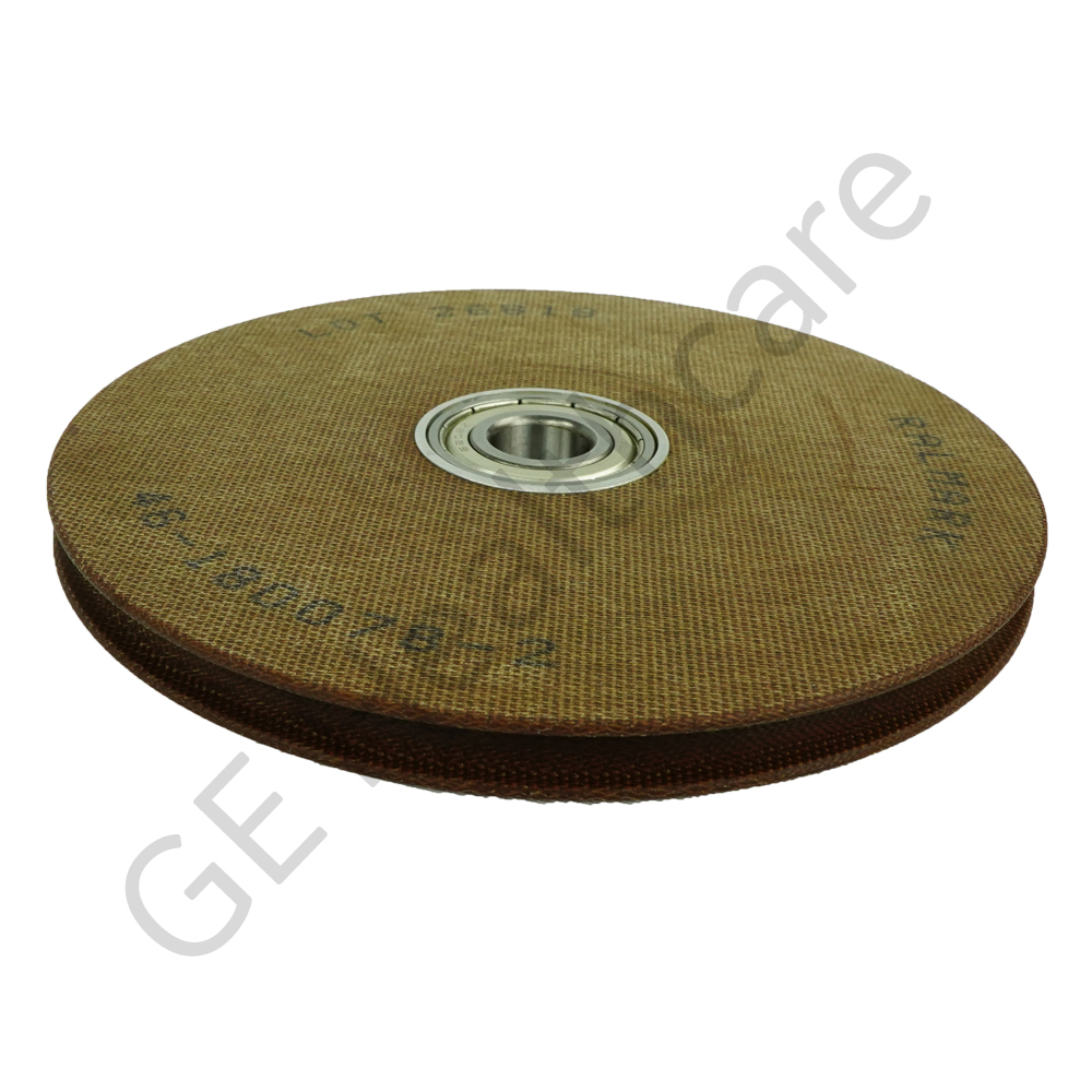 ID 0.590  OD 05.750  LG 0.420 GROOVE DIA 05.250  FACE 0.420 PHENOLIC WITH BALL BRG INSERT ID 0.590  OD 05.750  LG 0.420 GROOVE DIA 05.250  FACE 0.420 PHENOLIC WITH BALL BRG INSERT