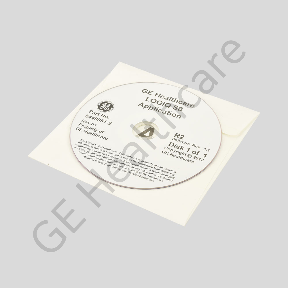 LOGIQ S8 Application Software 5449061-2 LOGIQ S8 Application Software 5449061-2