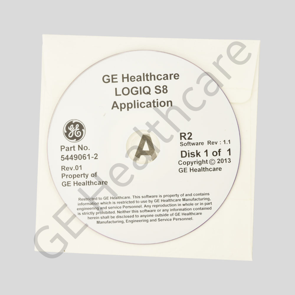 LOGIQ S8 Application Software 5449061-2 LOGIQ S8 Application Software 5449061-2