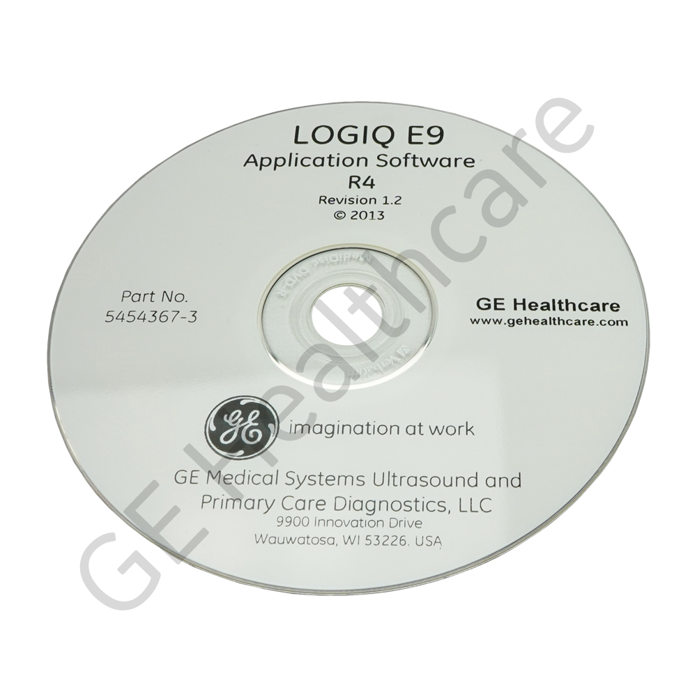 LOGIQ E9 Application Software Version R4 Revision 1.2 LOGIQ E9 Application Software Version R4 Revision 1.2