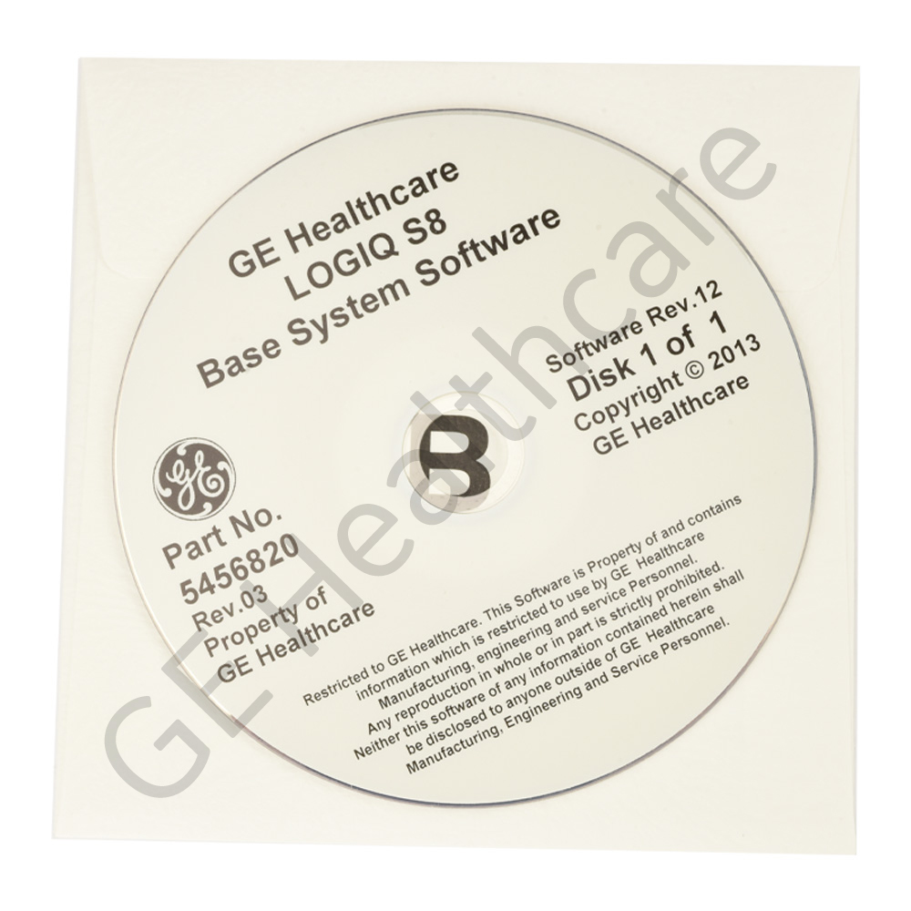 LOGIQ S8 R2 Base System Software 5456820 LOGIQ S8 R2 Base System Software 5456820