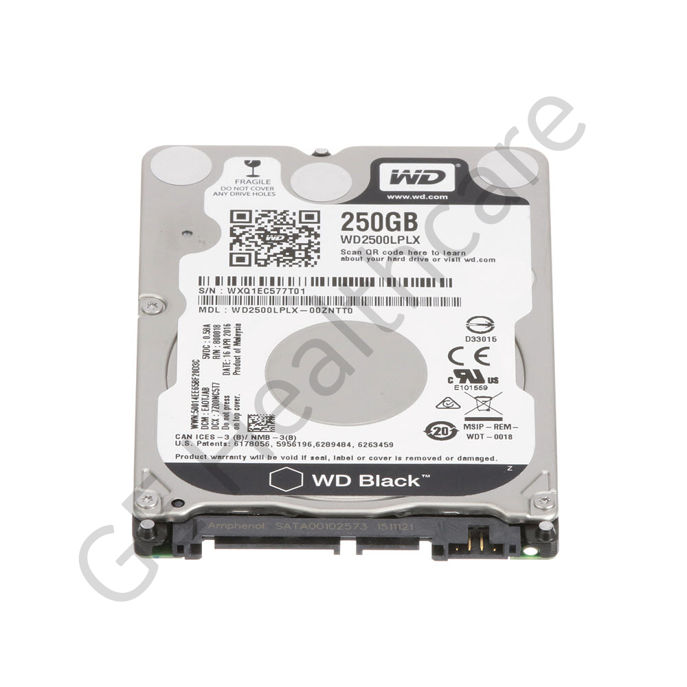 250GB 2.5" Hard Disk Drive (HDD) SATA Interface 250GB 2.5" Hard Disk Drive (HDD) SATA Interface