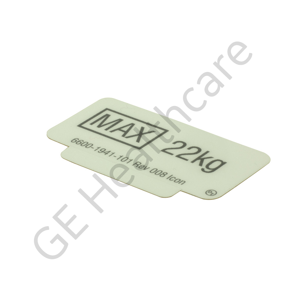 Sticker Weight Limit Label - Shelf 50lb 22kg English Sticker Weight Limit Label - Shelf 50lb 22kg English