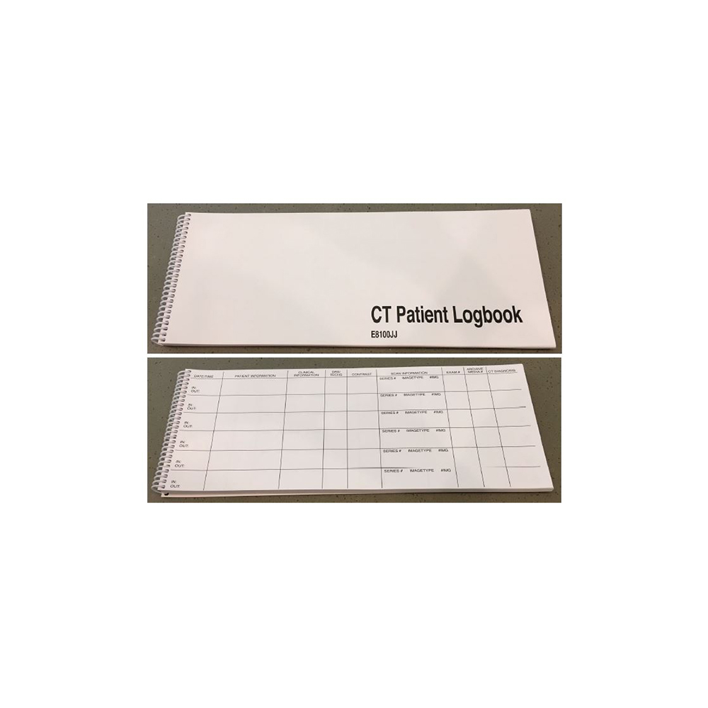 CT Patient Logbook, 5/box CT Patient Logbook, 5/box