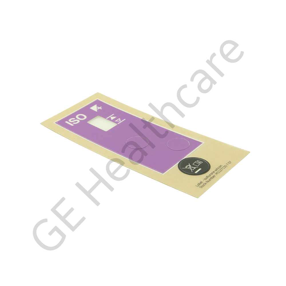 Sticker Label Isoflurane with Icon Sticker Label Isoflurane with Icon