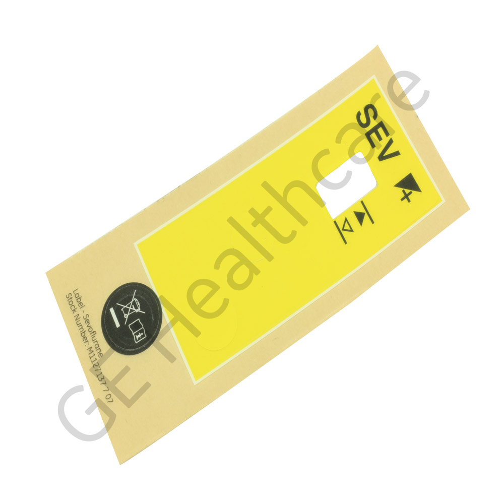 Sticker Label Sevoflurane with Icon Sticker Label Sevoflurane with Icon